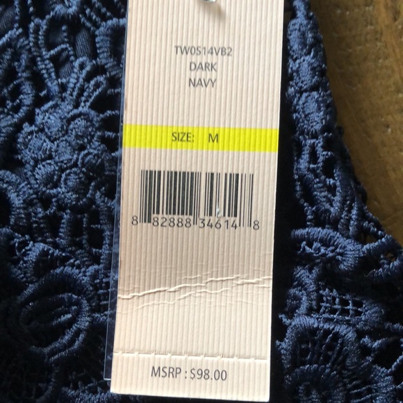 Nanette Lepore Dark Blue Eyelet Top - Picture 3 of 6